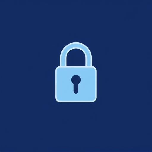 Illustration of a lock symbolizing data privacy and security.